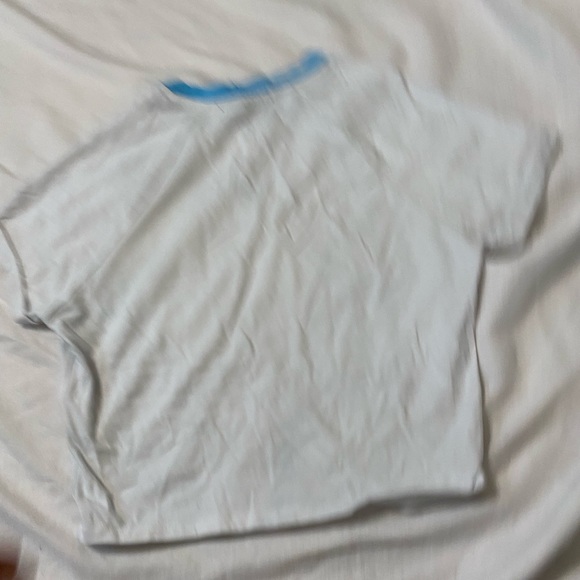 Forever 21 White and Blue Crop Top - Picture 2 of 3